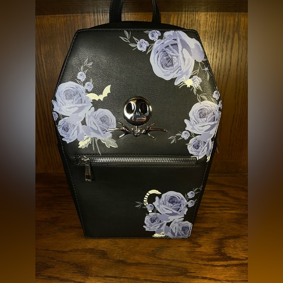 Jack Skellington Coffin Mini Backpack - Picture 1 of 9